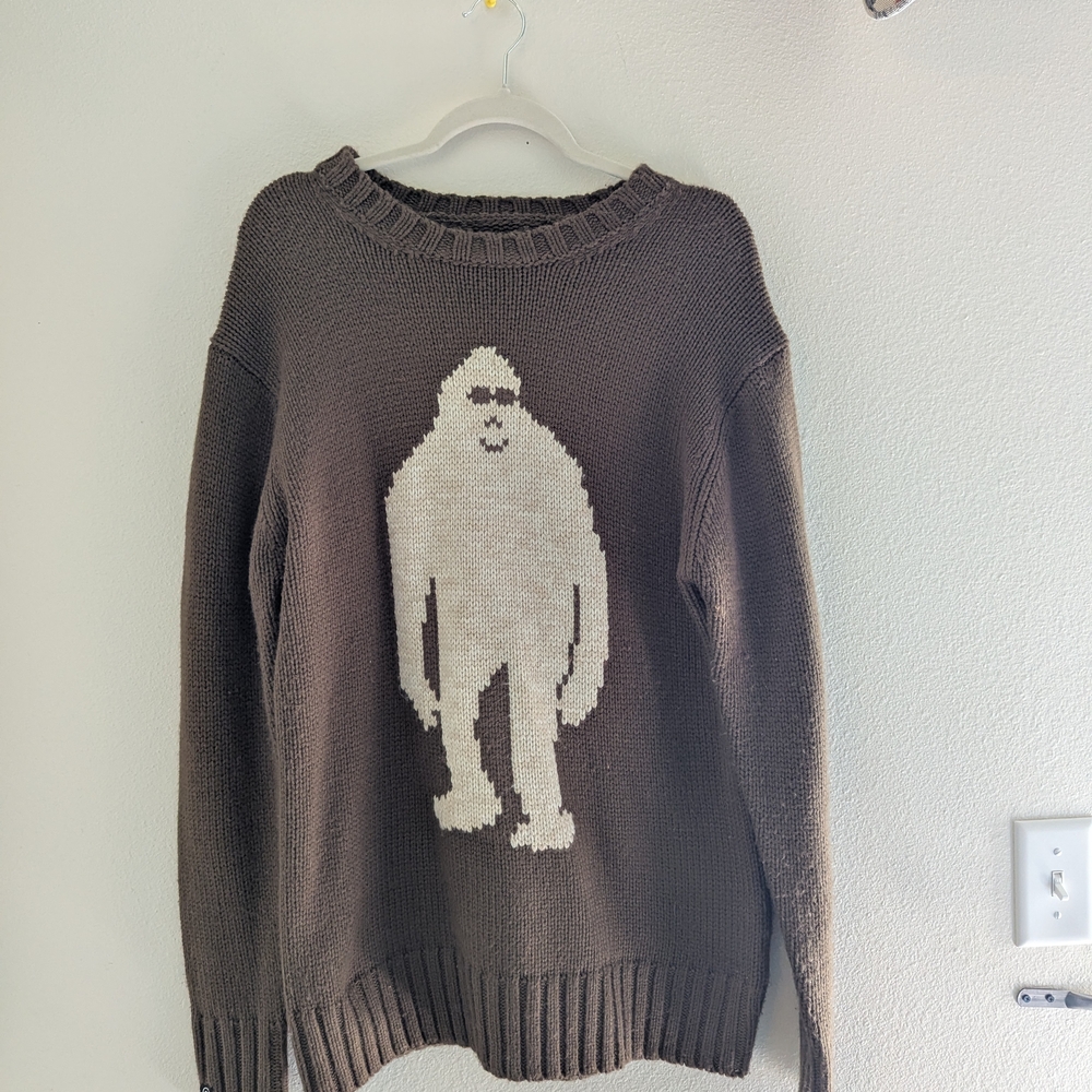 Brown Bigfoot Sweater